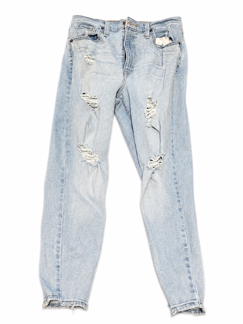 Levi’s High Waisted Mom Jeans Distressed Light Wash Size 29